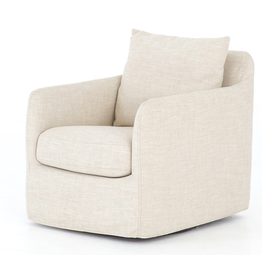 Banks Swivel Chair  Ivory