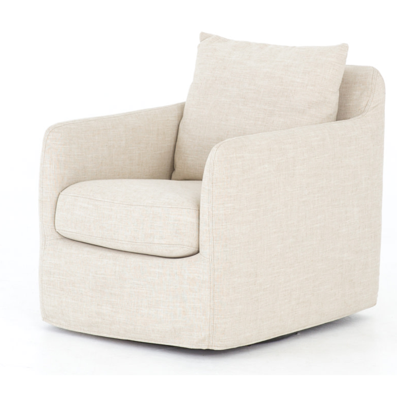 Banks Swivel Chair  Ivory