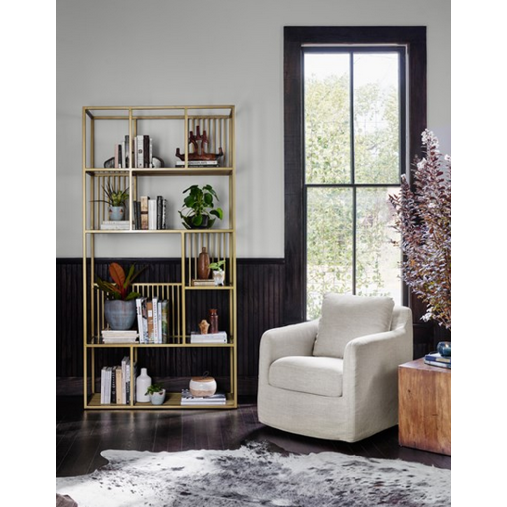 Banks Swivel Chair  Ivory