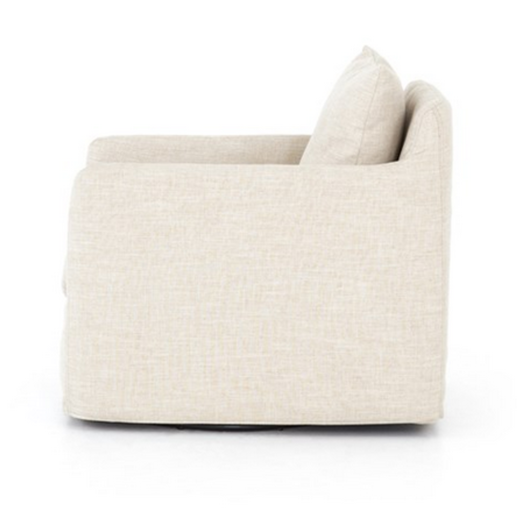Banks Swivel Chair  Ivory
