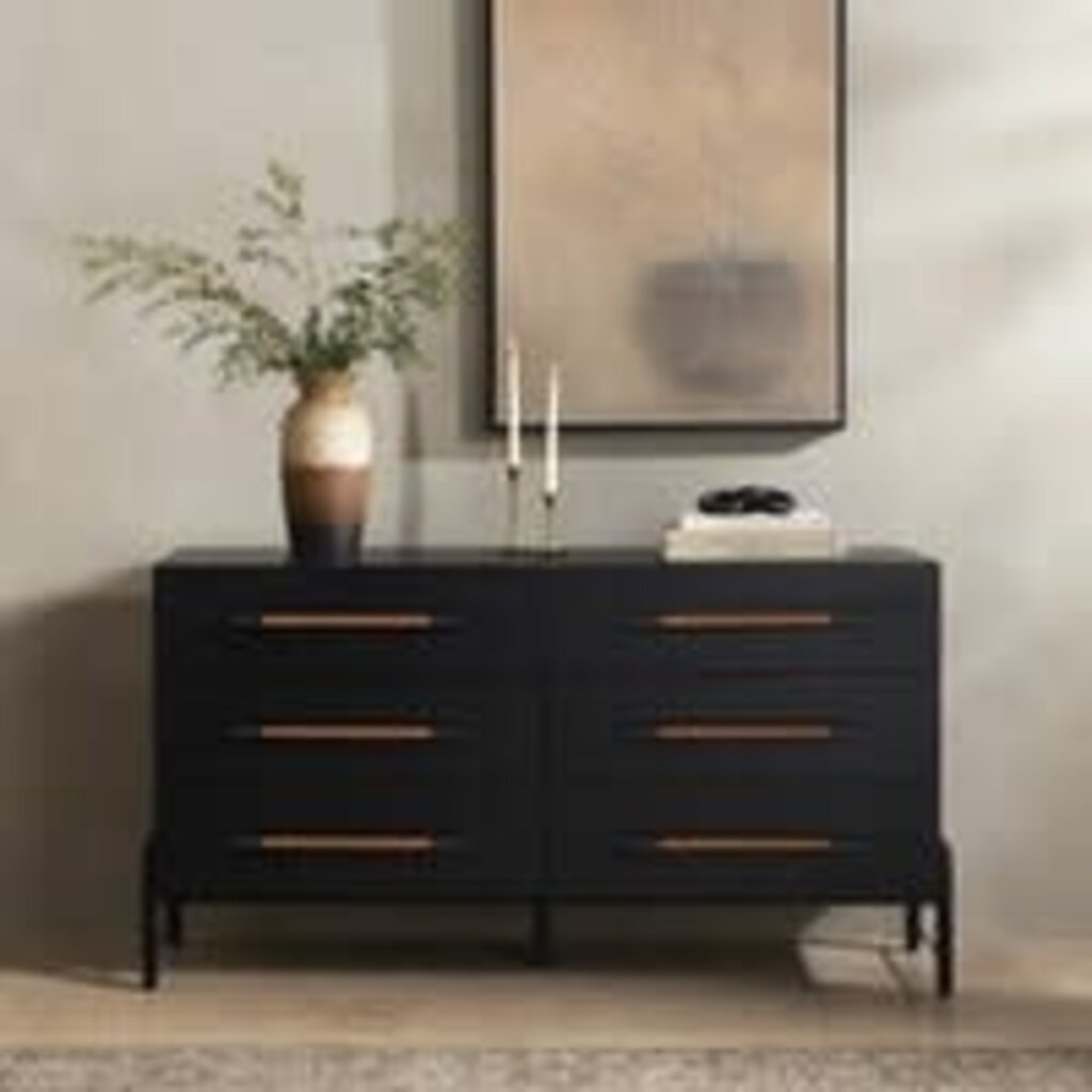 Rosedale 6 Drawer Dresser in Ebony Oak