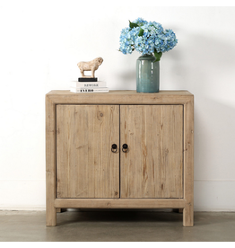 Lilys Living Two Doors Weathered Cabinet Natural