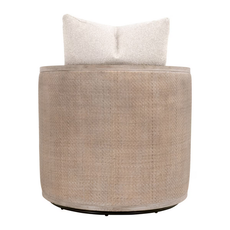 McCollough Swivel Club Chair - LiveSmart Gellar-Linen