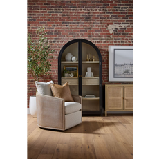 McCollough Swivel Club Chair - LiveSmart Gellar-Linen