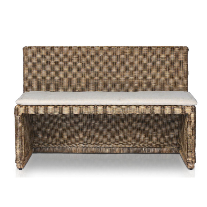 Senna Woven Dining Bench 49" - Amber Lewis x Four Hands