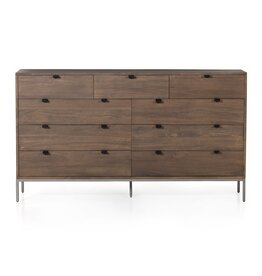 Trey 9  Drawer Dresser- Auburn Poplar
