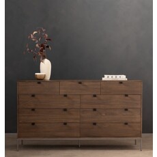 Trey 9  Drawer Dresser- Auburn Poplar