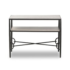 Babylon Side Table/Nightstand - Hammered Gunmetal