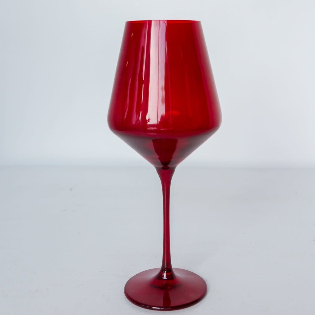 Estelle Colored Stemware Wine Glass Southern Avenue Company