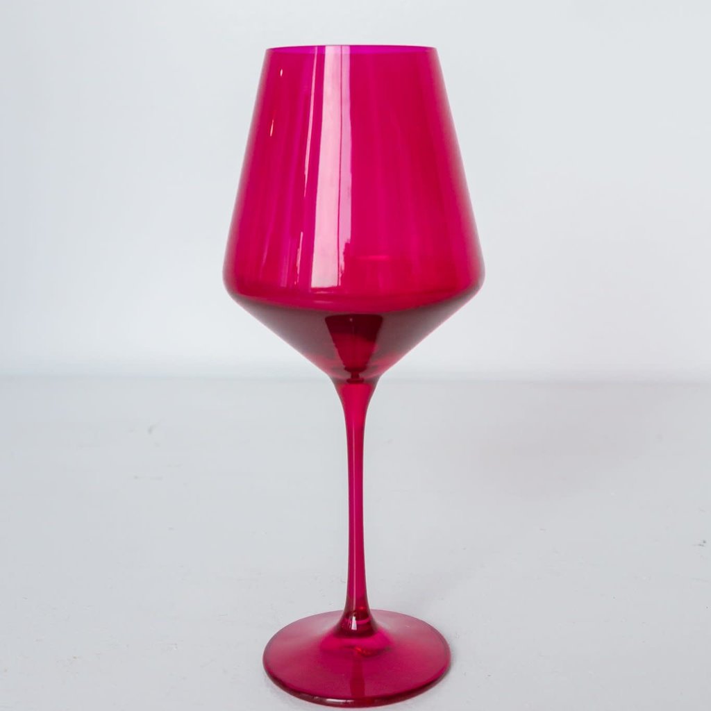Estelle Colored Stemware Wine Glass Southern Avenue Company