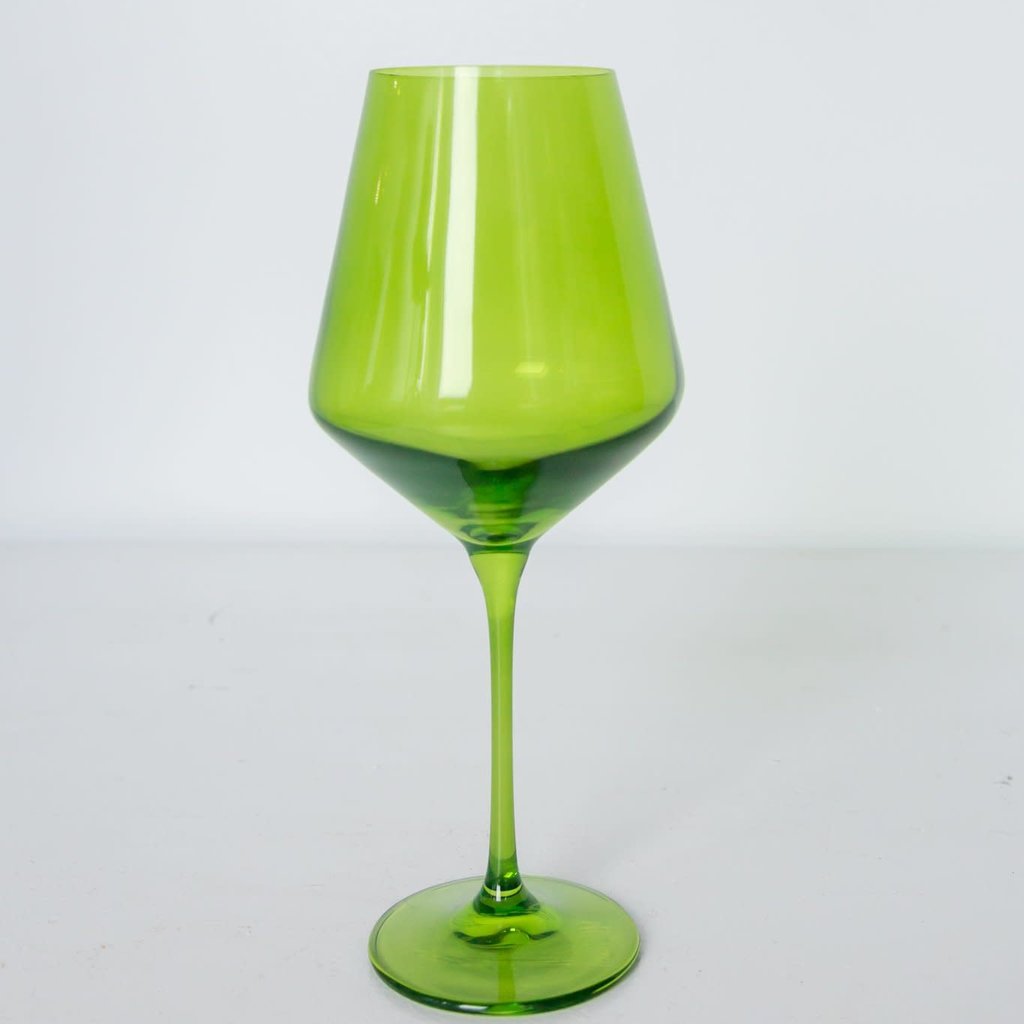 Estelle Colored Stemware Wine Glass Southern Avenue Company