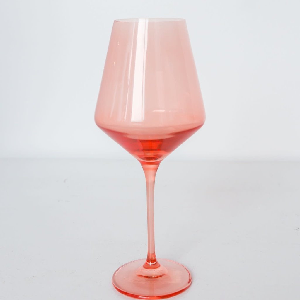 Estelle Colored Stemware Wine Glass Southern Avenue Company