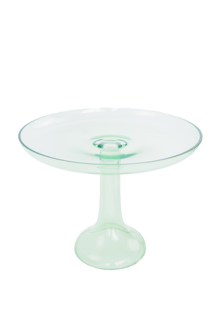 Estelle Colored Glass Cake Stand Southern Avenue Company