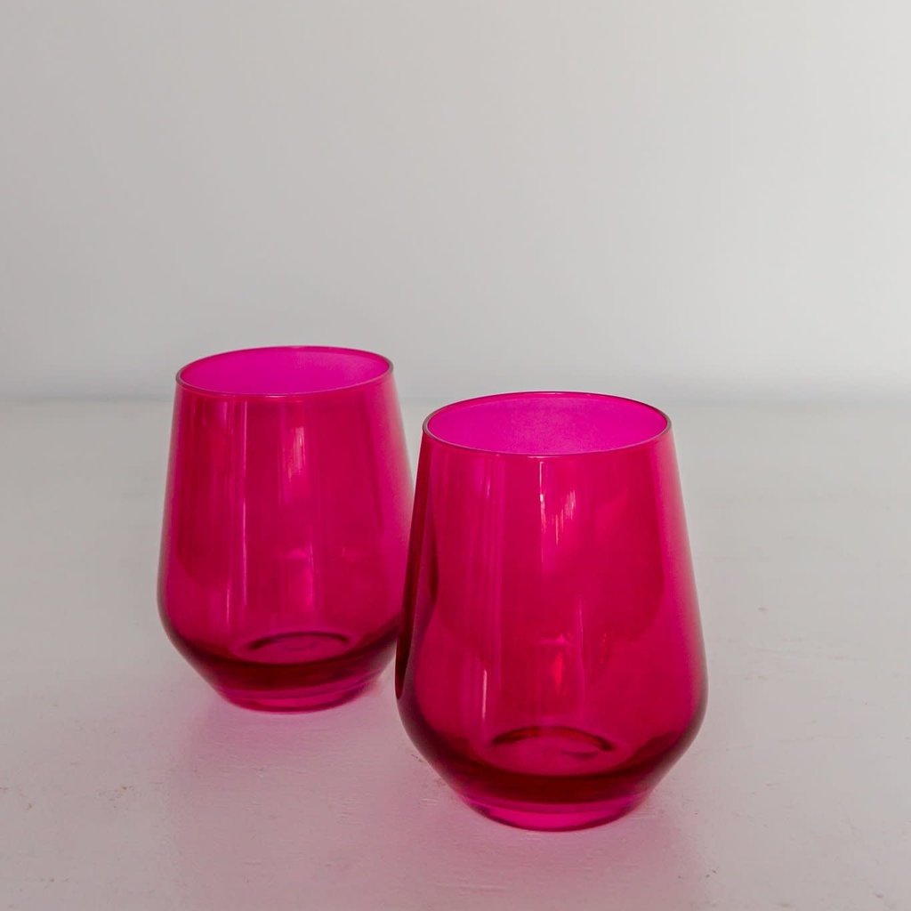 Estelle Colored Glass Estelle Colored Stemless Wine Glass