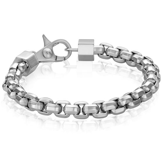 Stainless Steel Black Ion Plated Reversible Bracelet