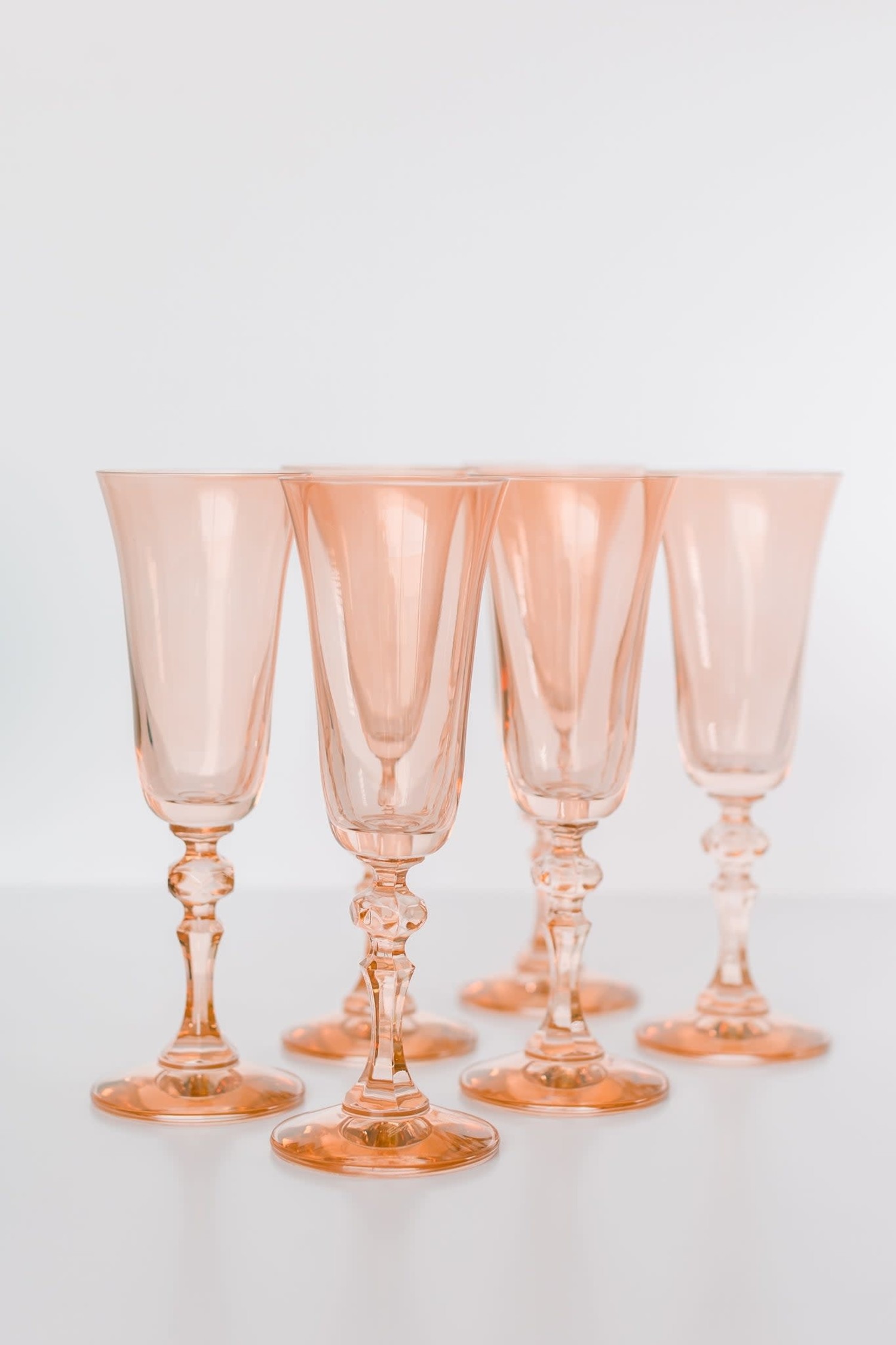 Room & Board | Modern Estelle Stemless Wine Glass - Set of Two in Blush Pink