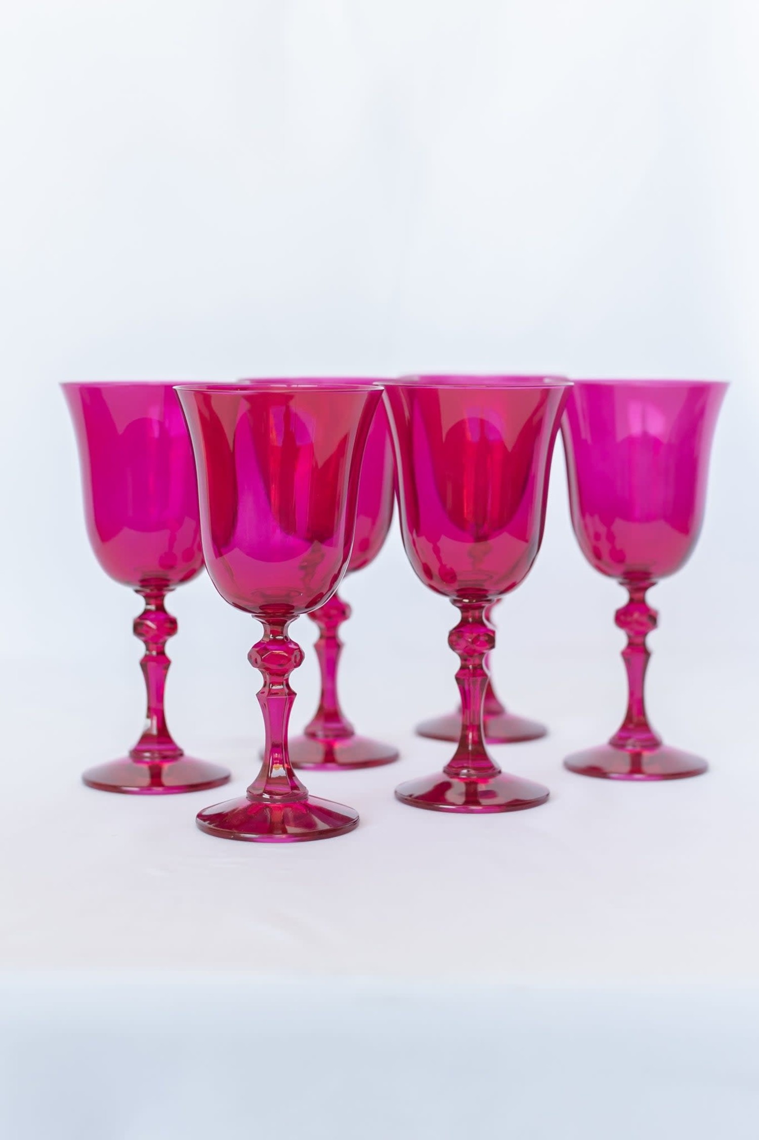 Estelle Colored Glass Estelle Wine Glass - Rose