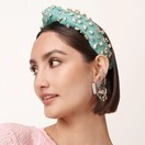 Candy Jeweled Knotted Headband Pastel Garden - Southern Avenue Company