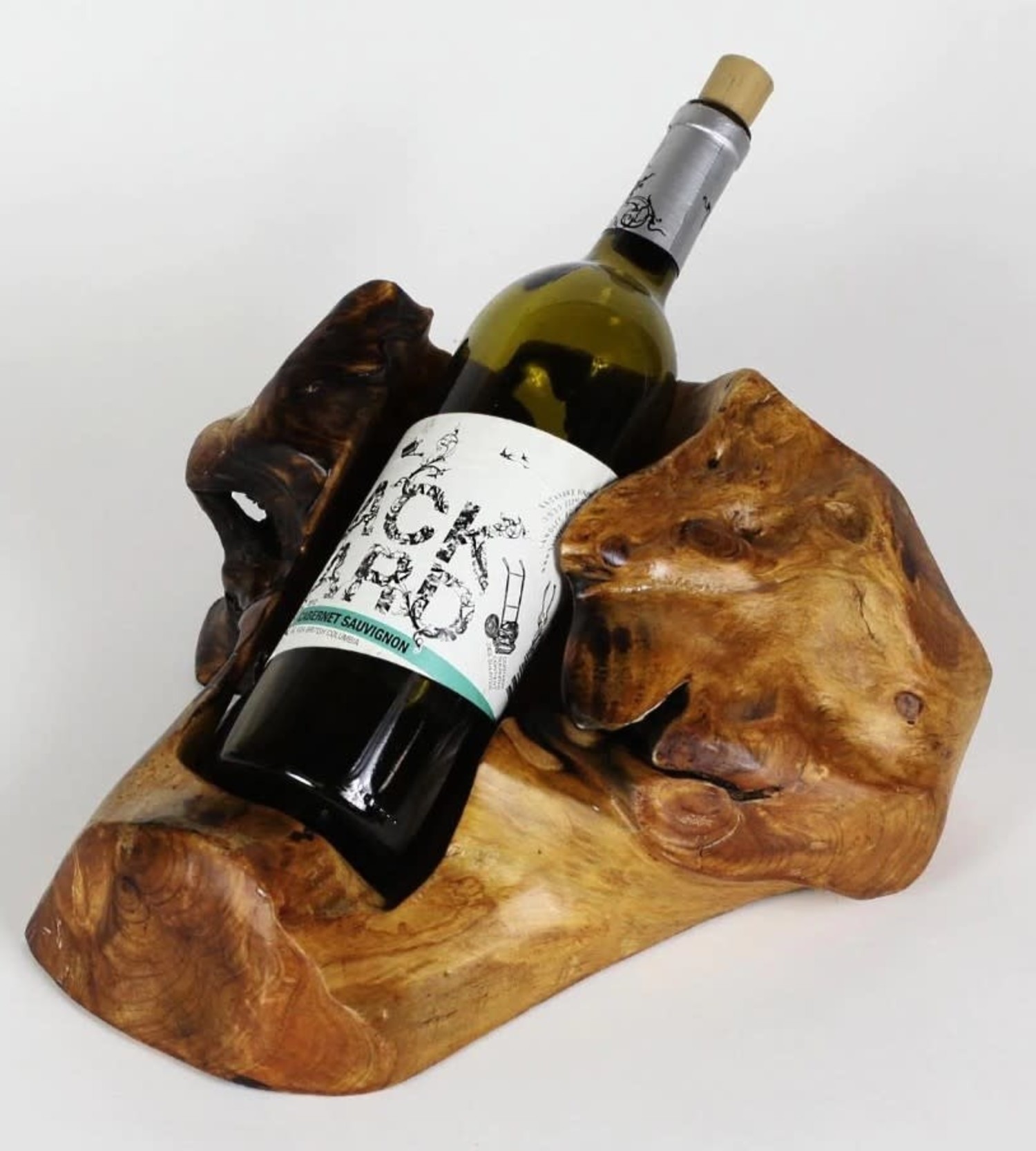 Wood Root Stump Wine Holder 1 Bottle Southern Avenue Company