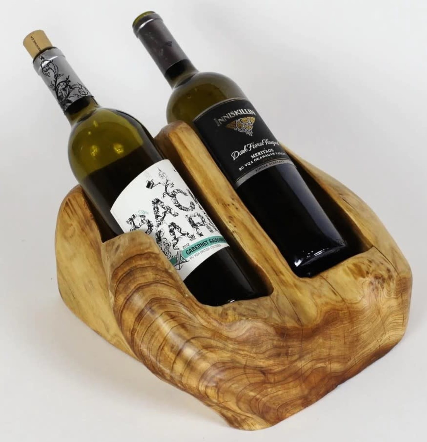 Wood Root Stump Wine Holder 2 Bottle Southern Avenue Company
