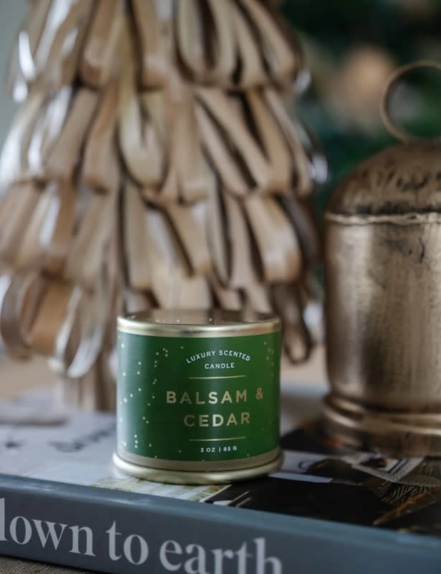 Balsam + Cedar Tin Candle  3oz - Southern Avenue Company