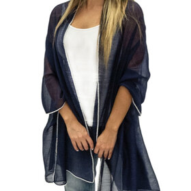 Donna Spandex Edge Silky Satin Wrap Scarf | CVS