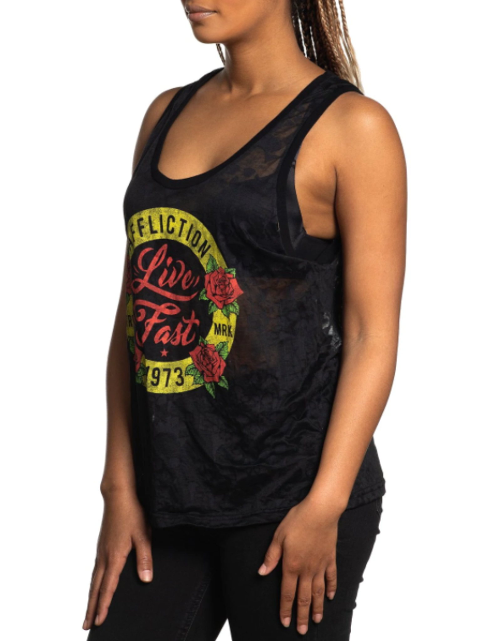 AFFLICTION LIVE FAST AFFLICTION-CAMISOLE-AW24172