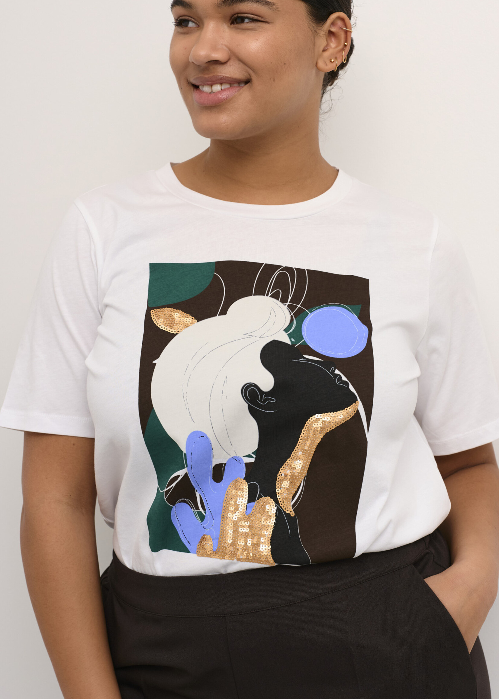KAFFE CURVE KAFFECURVE-TSHIRT-10581785