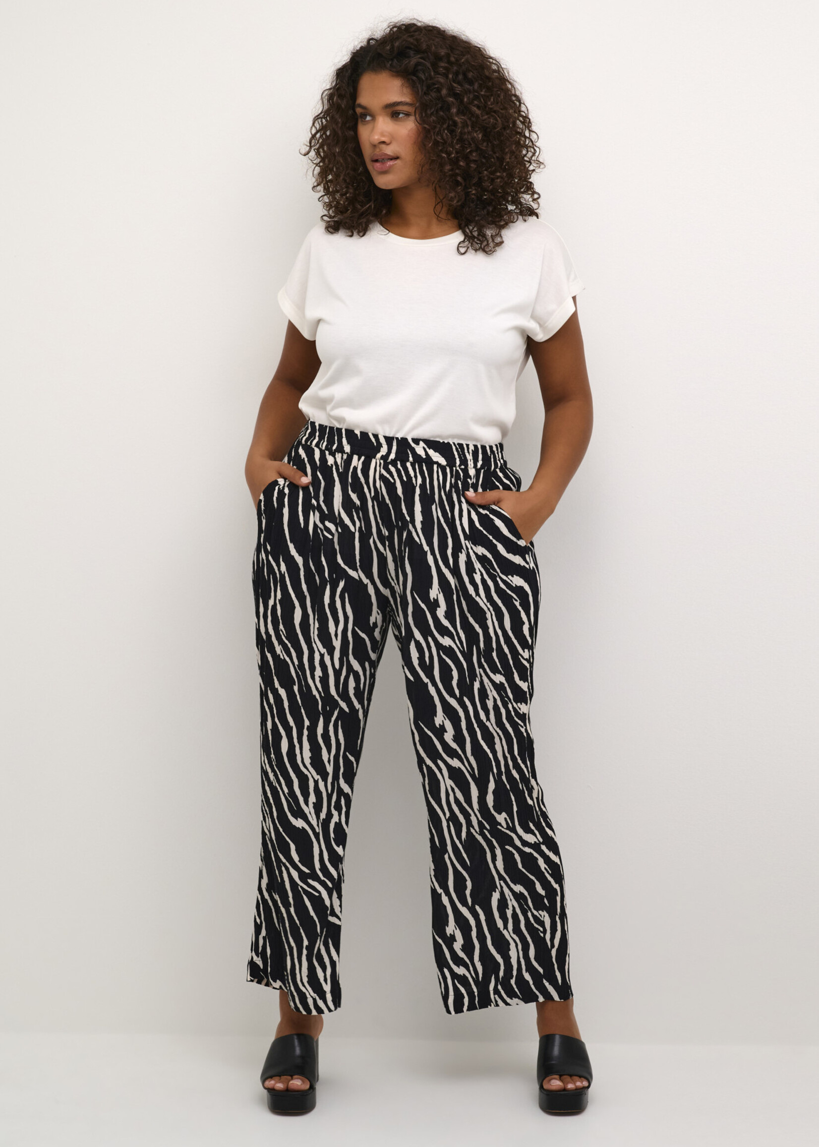 KAFFE CURVE KAFFE CURVE-PANTALON EVASER-10582225