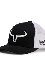 RANCH BRAND RANCHER Noir & Mesh blanc (logo blanc)