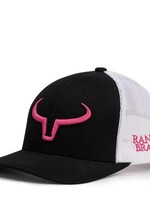RANCH BRAND RANCHER NOIR & MESH BLANC (logo rose)