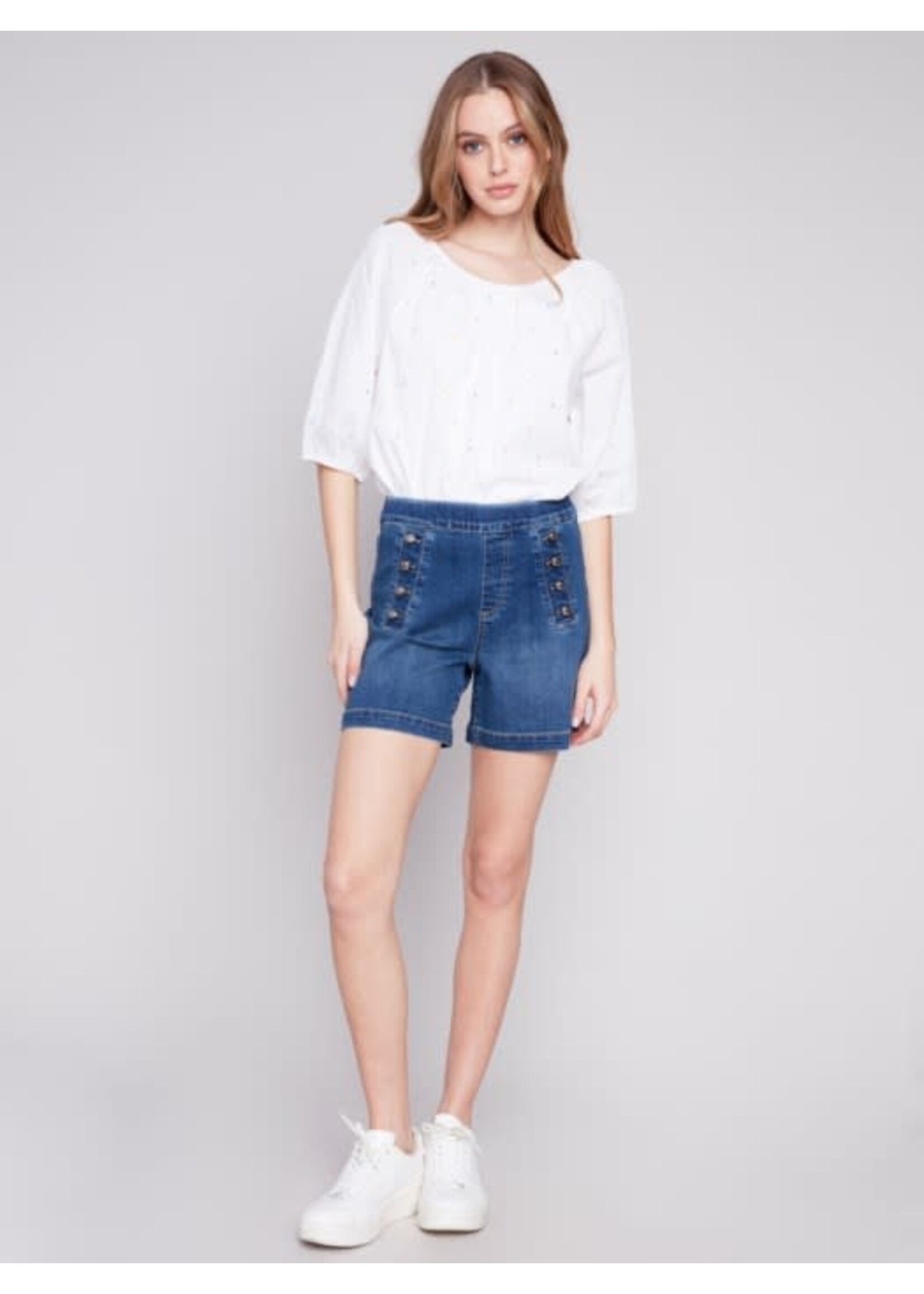 CHARLIE B CHARLIE B-SHORT JEANS-C8054