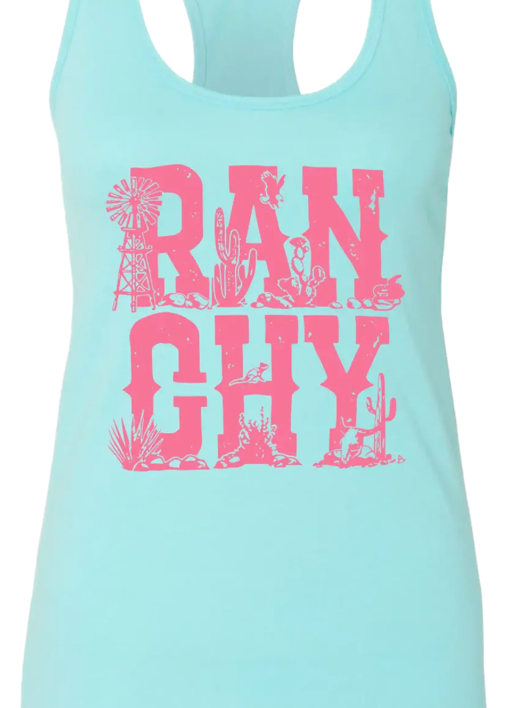 RANCH BRAND RANCH BRAND-CAMISOLE-TURQUOISE/CORAIL