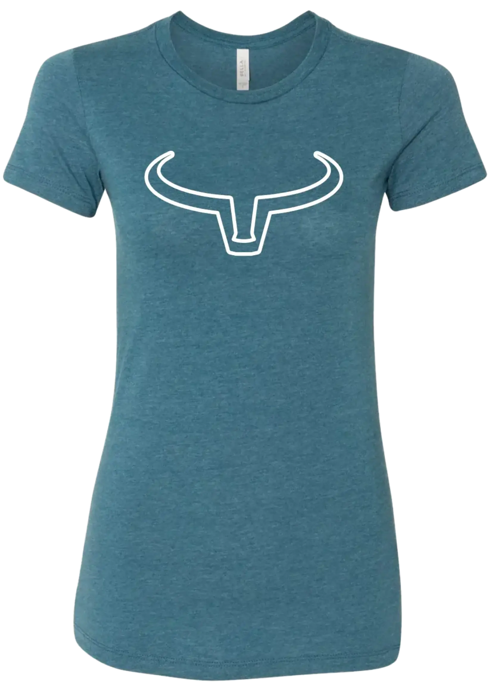 RANCH BRAND RANCH BRAND-T-SHIRT-BLEU LOGO BLANC