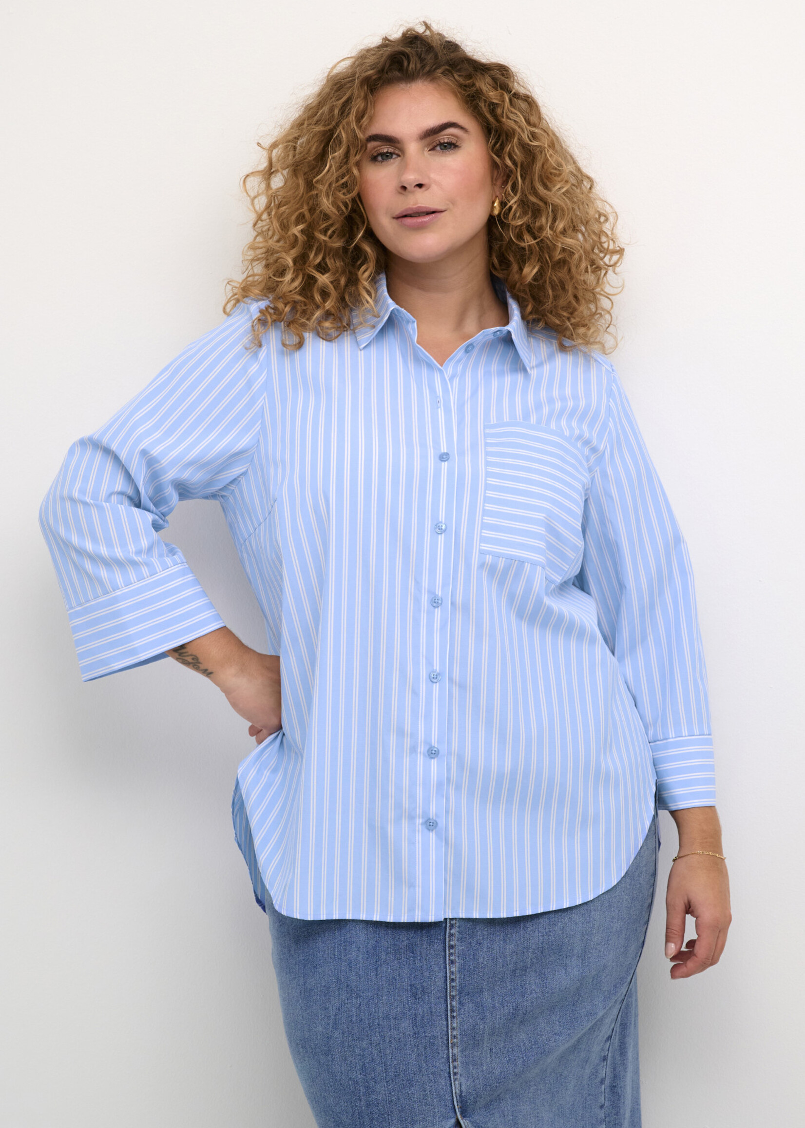KAFFE CURVE KAFFE CURVE-CHEMISE-10582465