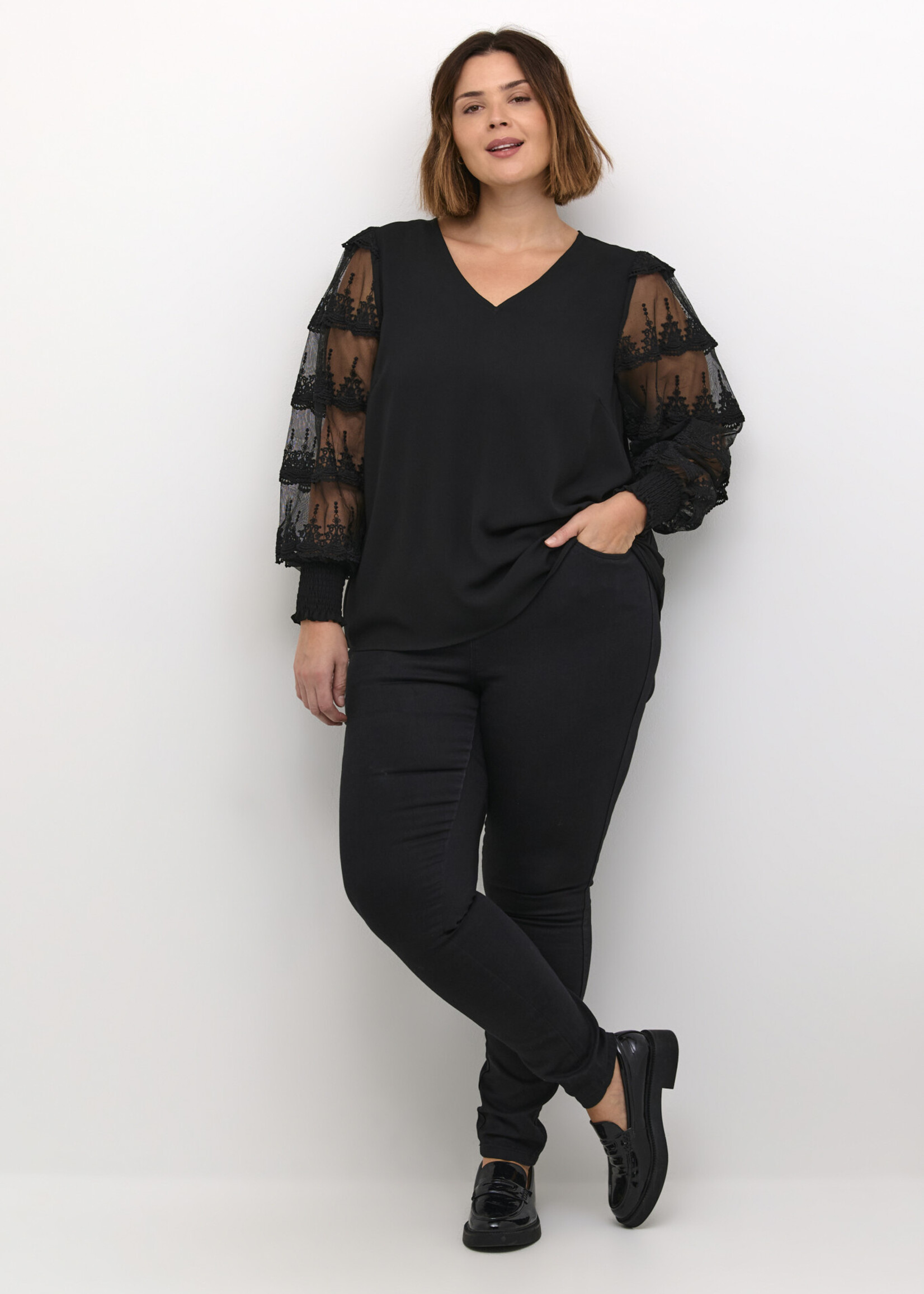 KAFFE CURVE KAFFE CUVRE-CHEMISE-10582724
