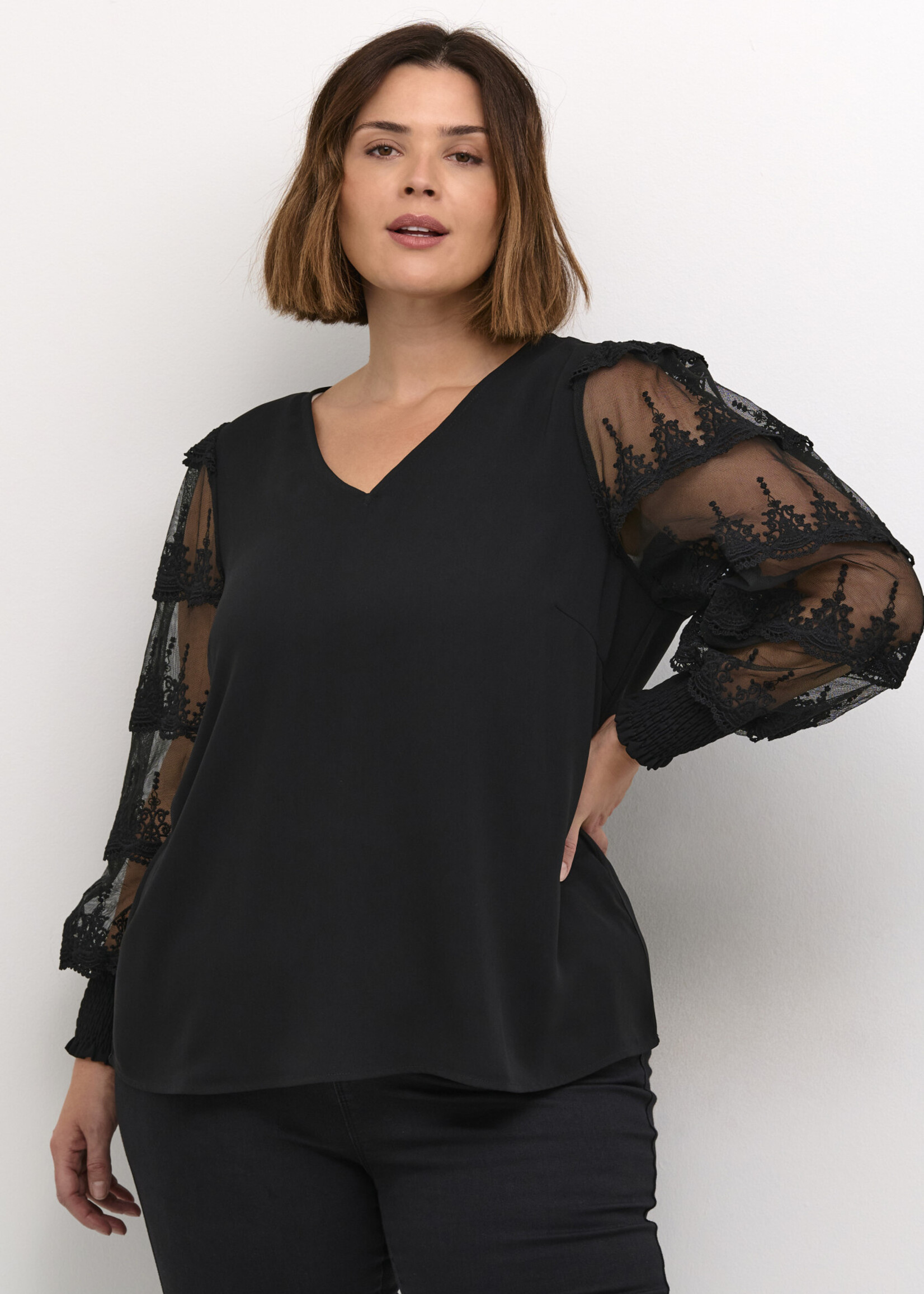 KAFFE CURVE KAFFE CUVRE-CHEMISE-10582724