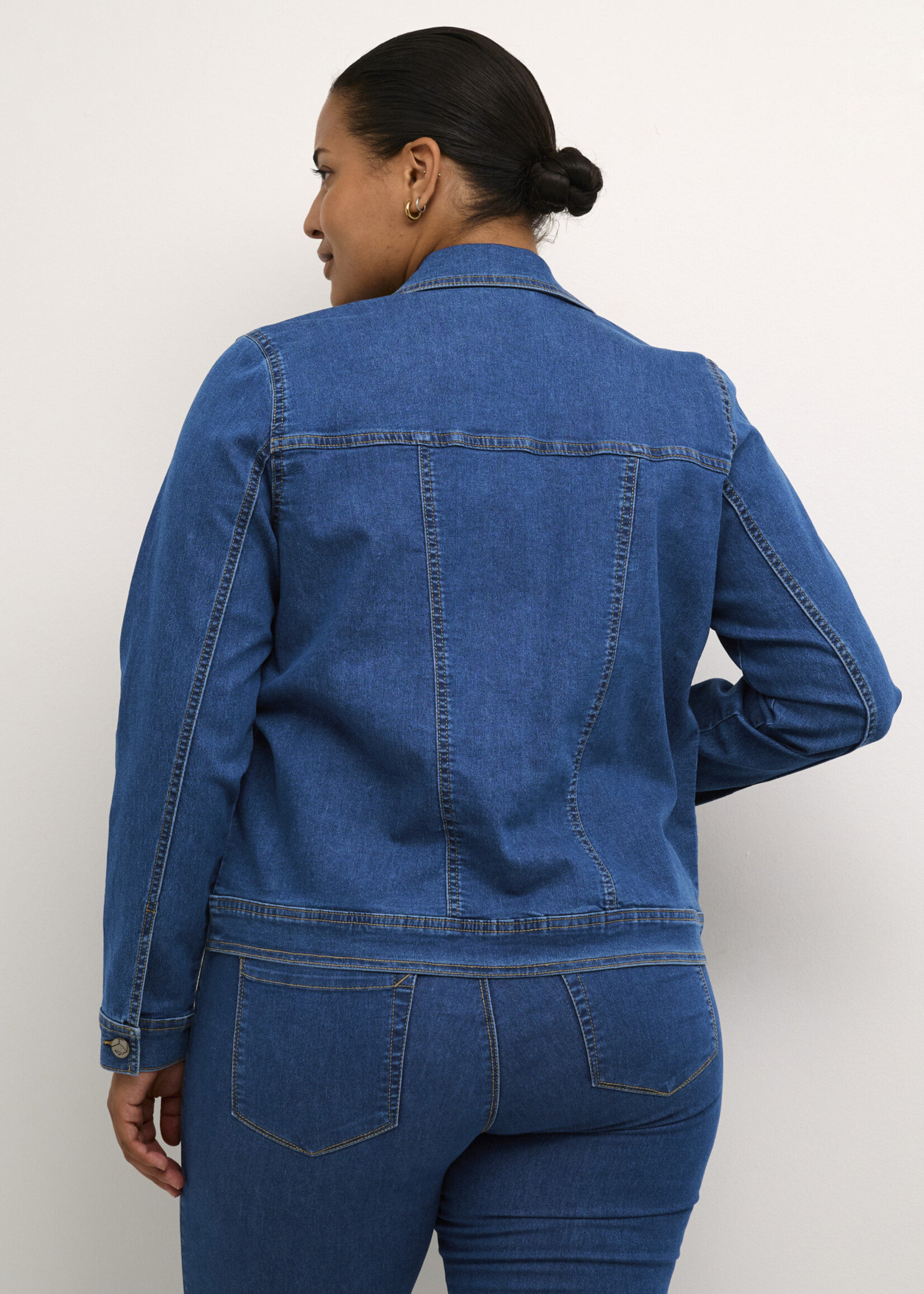 KAFFE CURVE KAFFE CURVE-VESTE EN JEANS-10581452