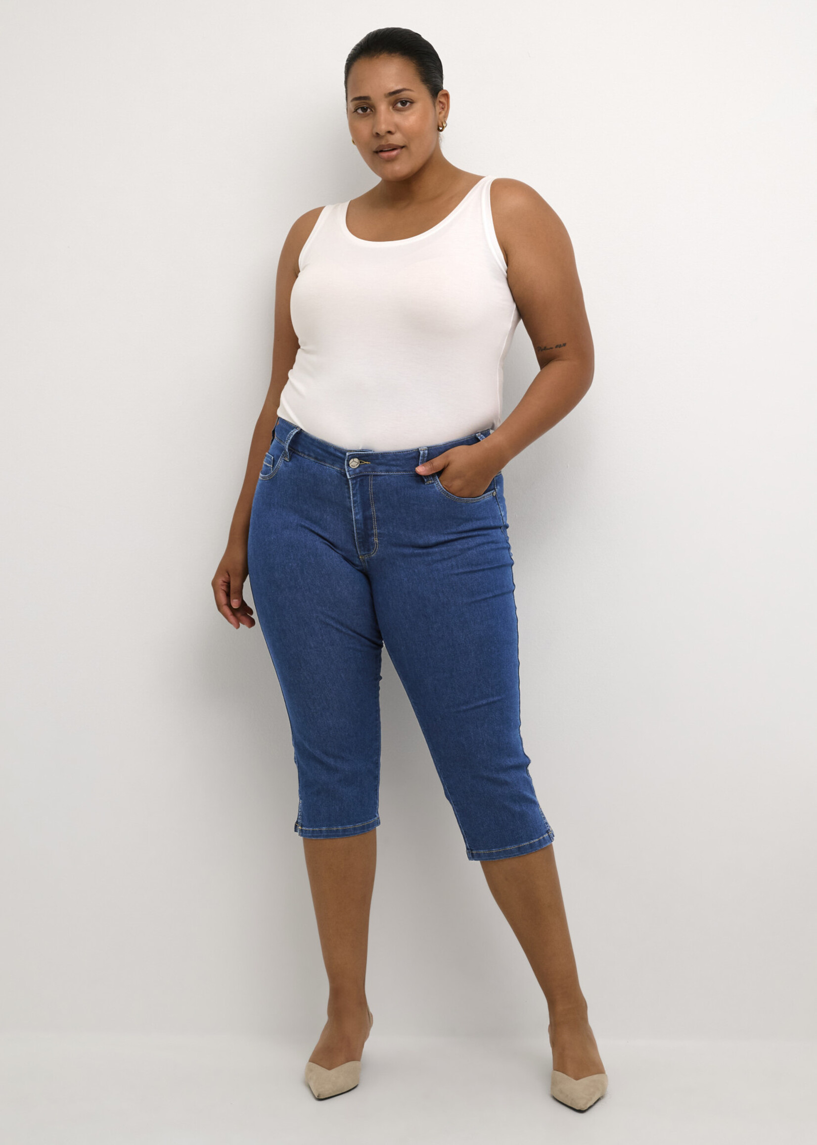 KAFFE CURVE KAFFE CURVE-JEANS 3/4-10580889
