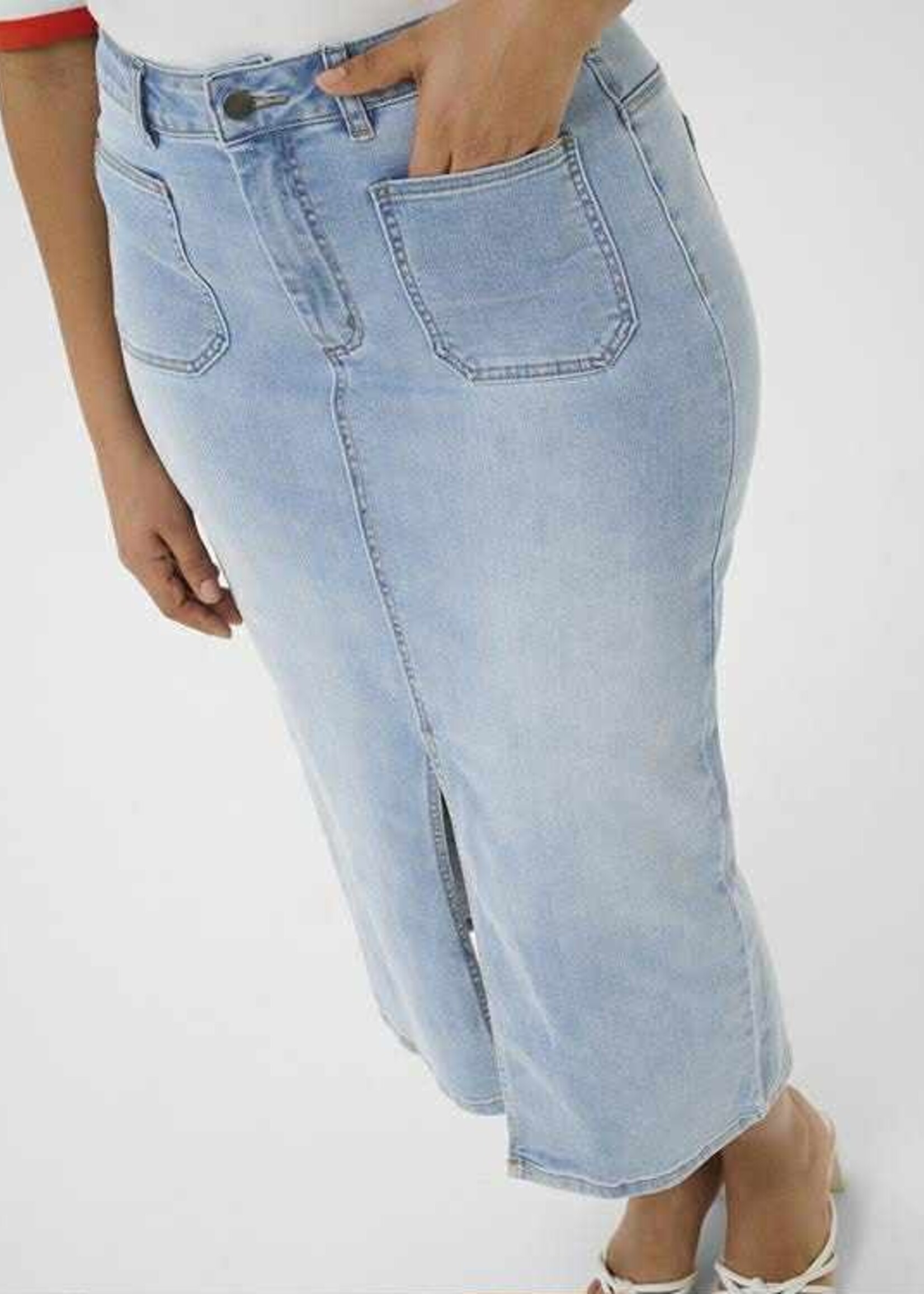 KAFFE CURVE DKCOMPANY- JUPE JEANS-10583254