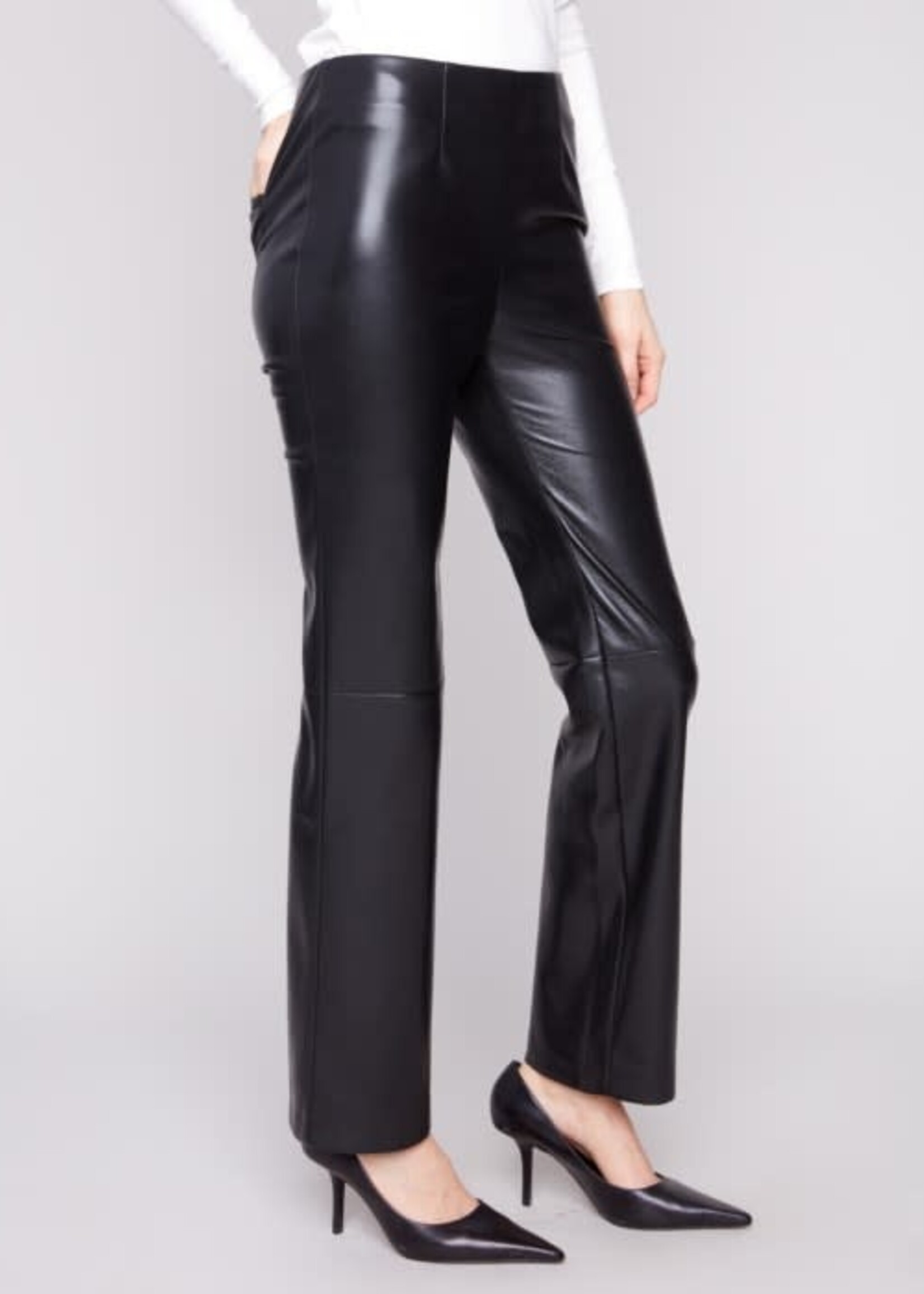 CHARLIE B CHARLIE B-PANTALON FAUX CUIR-C5685