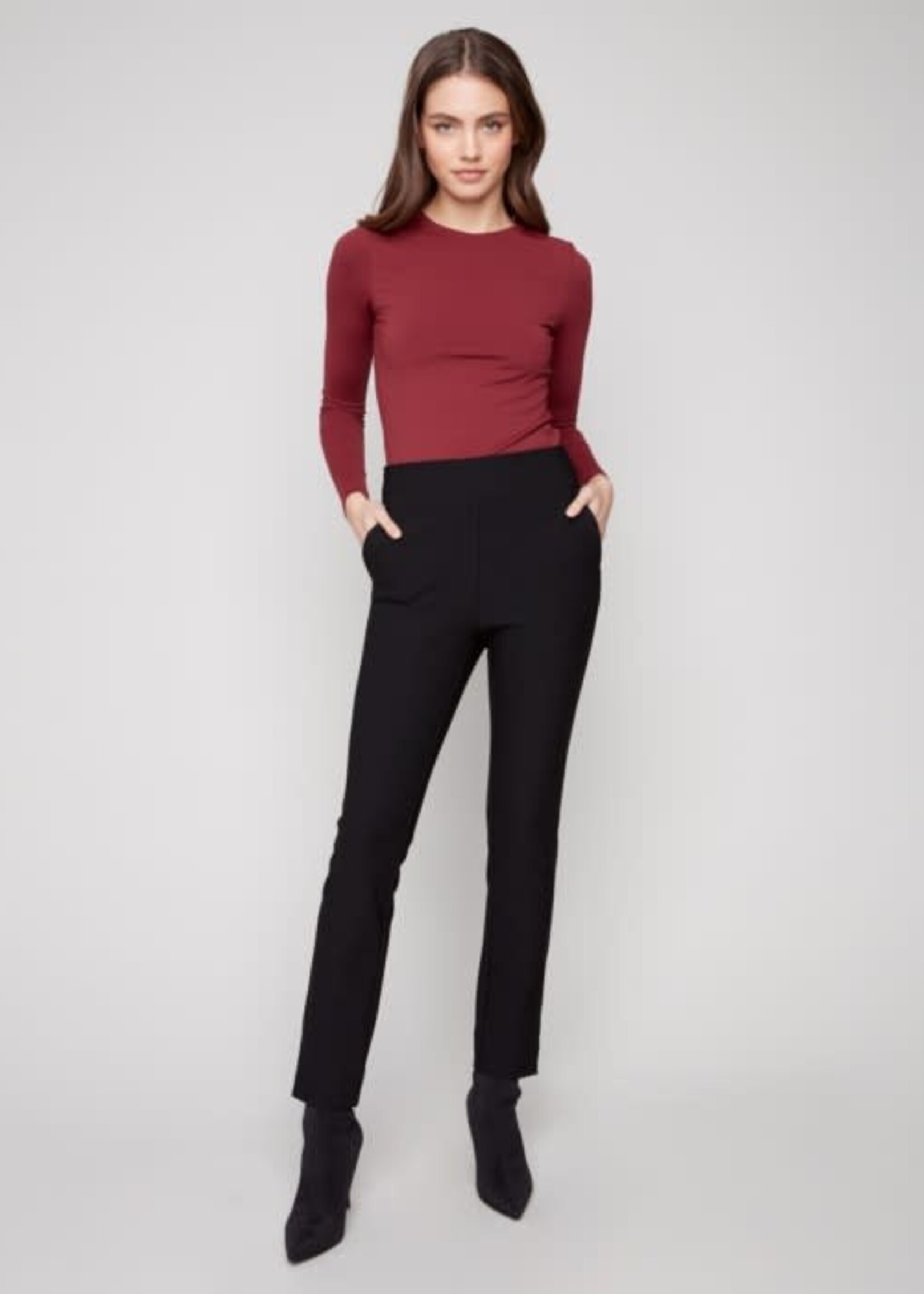 CHARLIE B CHARLIE B-PANTALON ÉLASTIQUE-C5578R