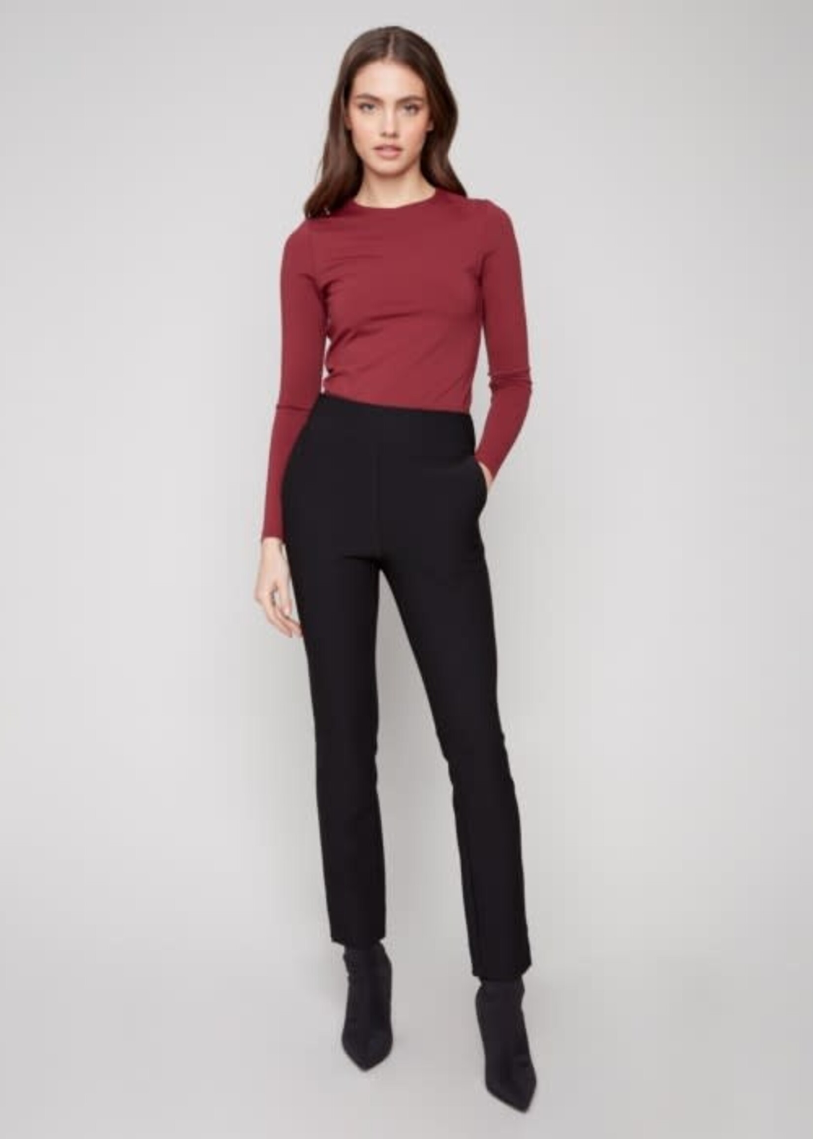 CHARLIE B CHARLIE B-PANTALON ÉLASTIQUE-C5578R