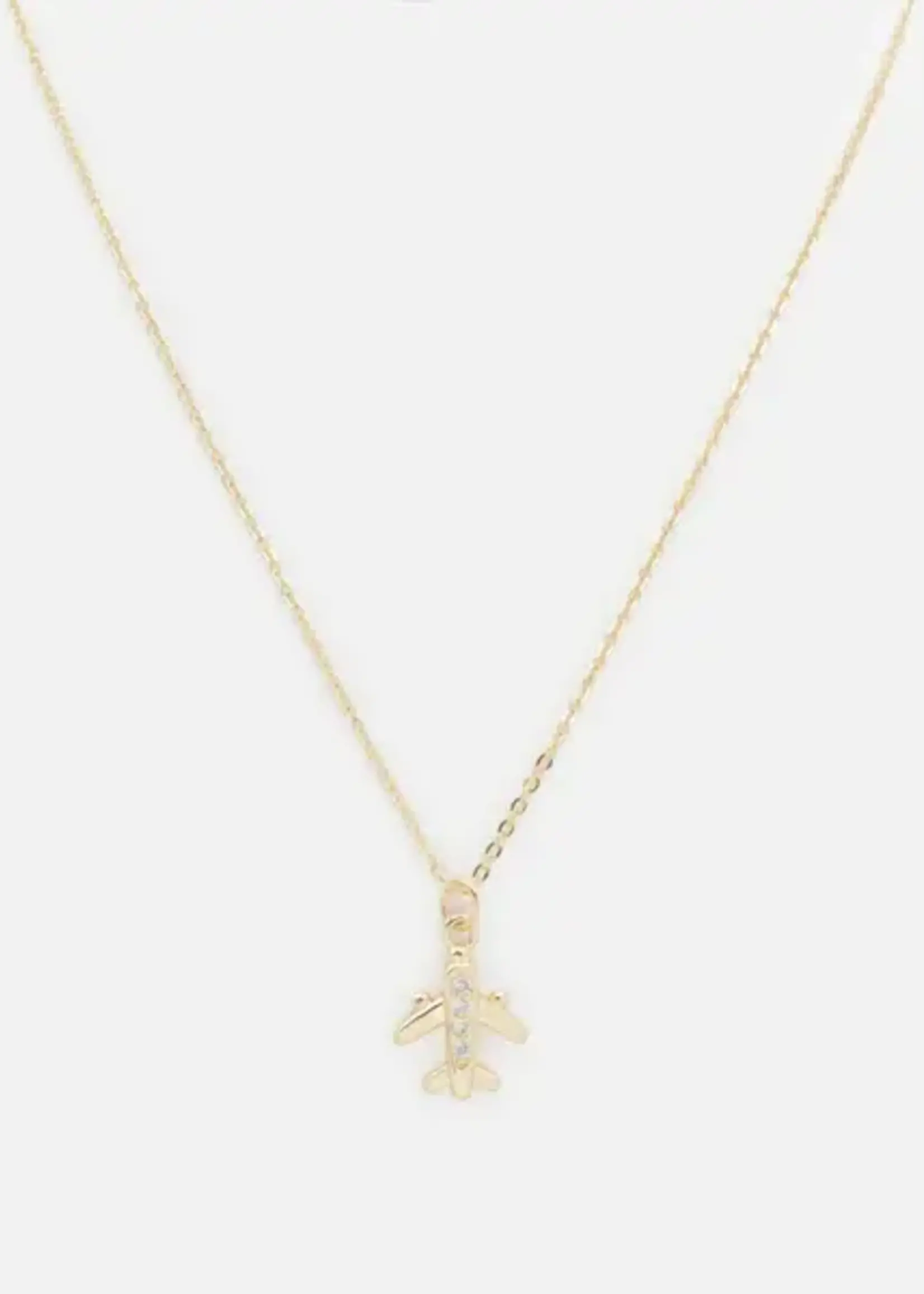 BIZOU BIZOU-COLLIER DORÉ PETIT AVION-7059