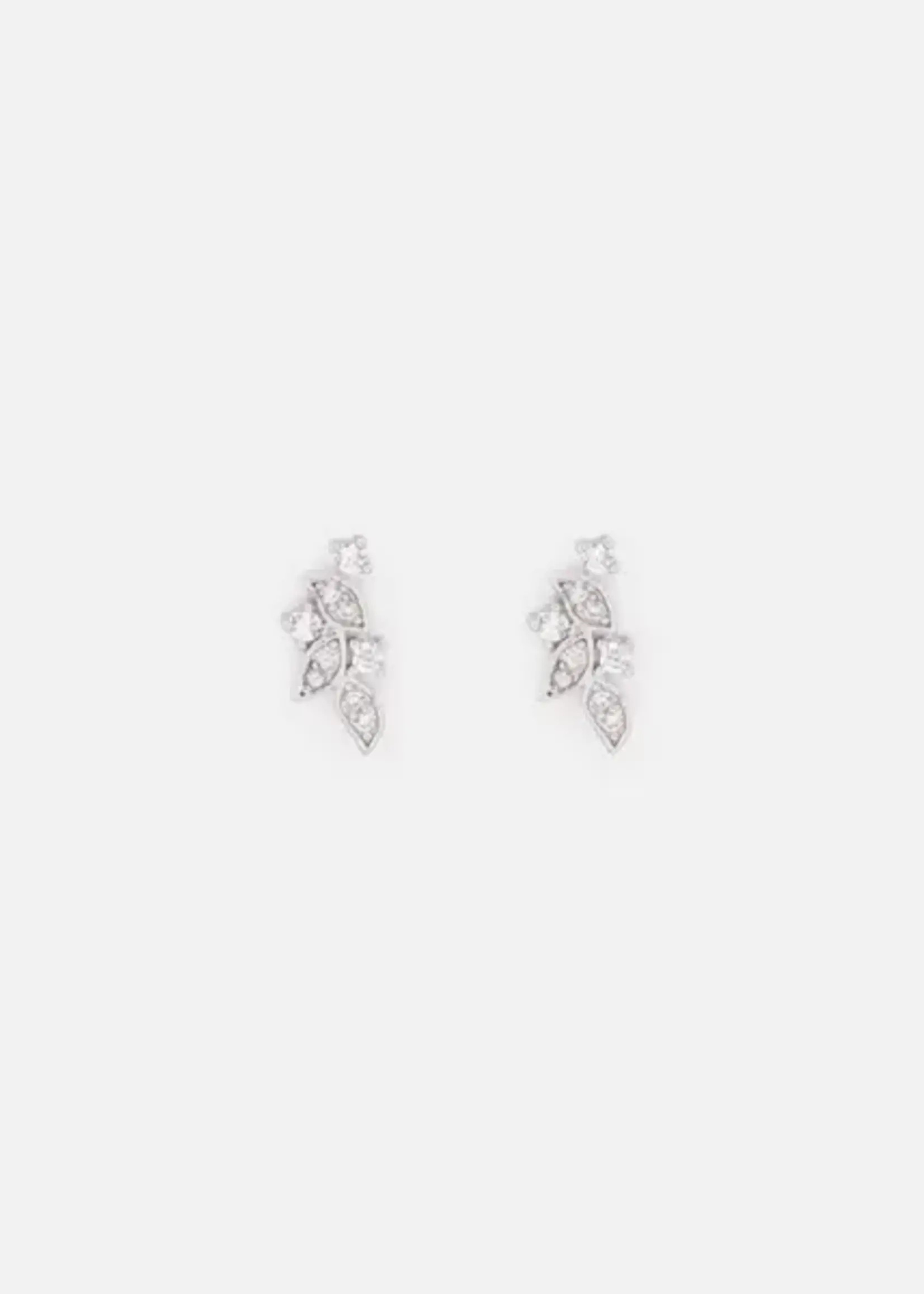 BIZOU BIZOU-BOUCLE OREILLE FEUILLE ARGENTÉ-8315