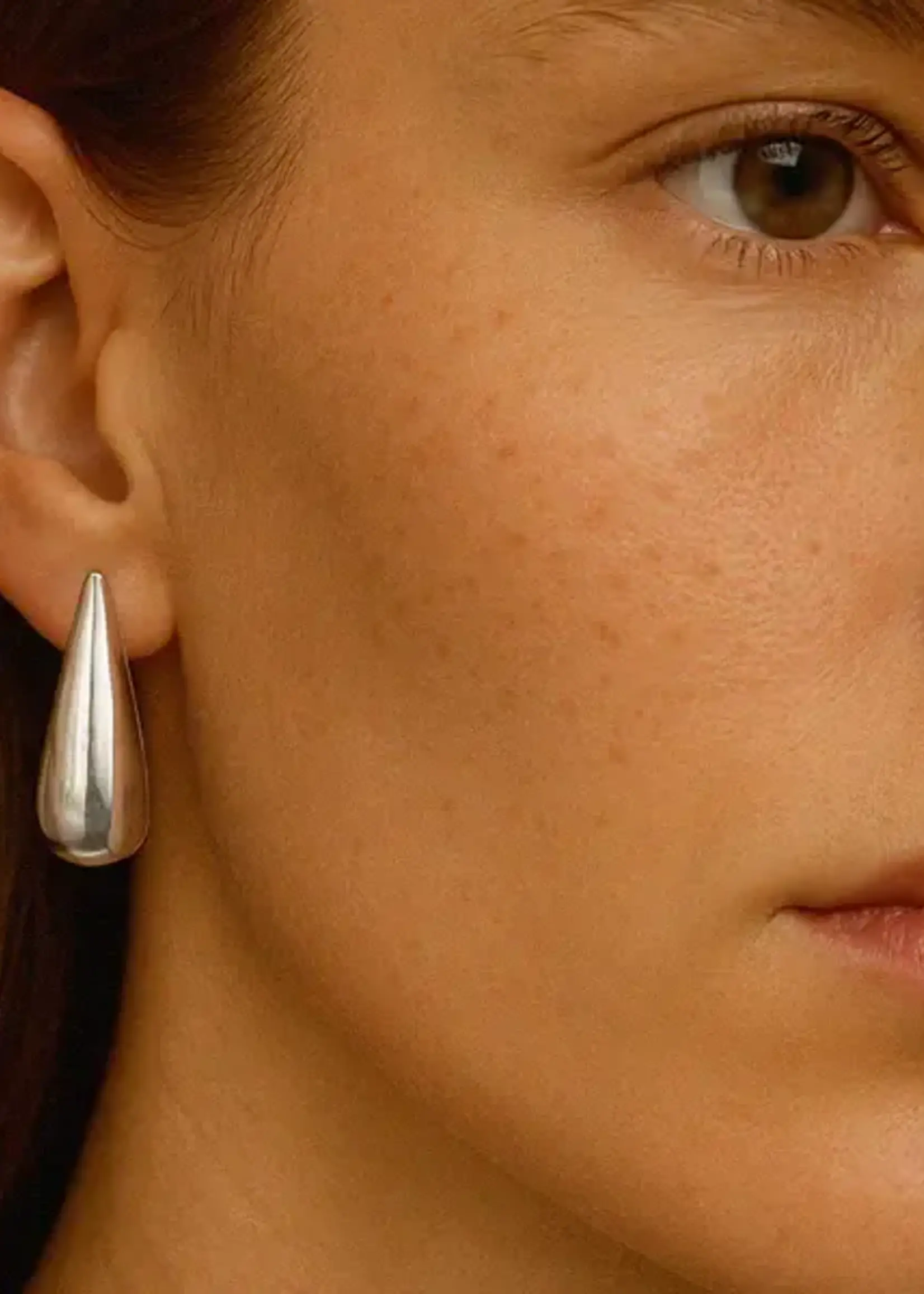 BIZOU BIZOU-BOUCLE OREILLE ARGENT GOUTTE-8292