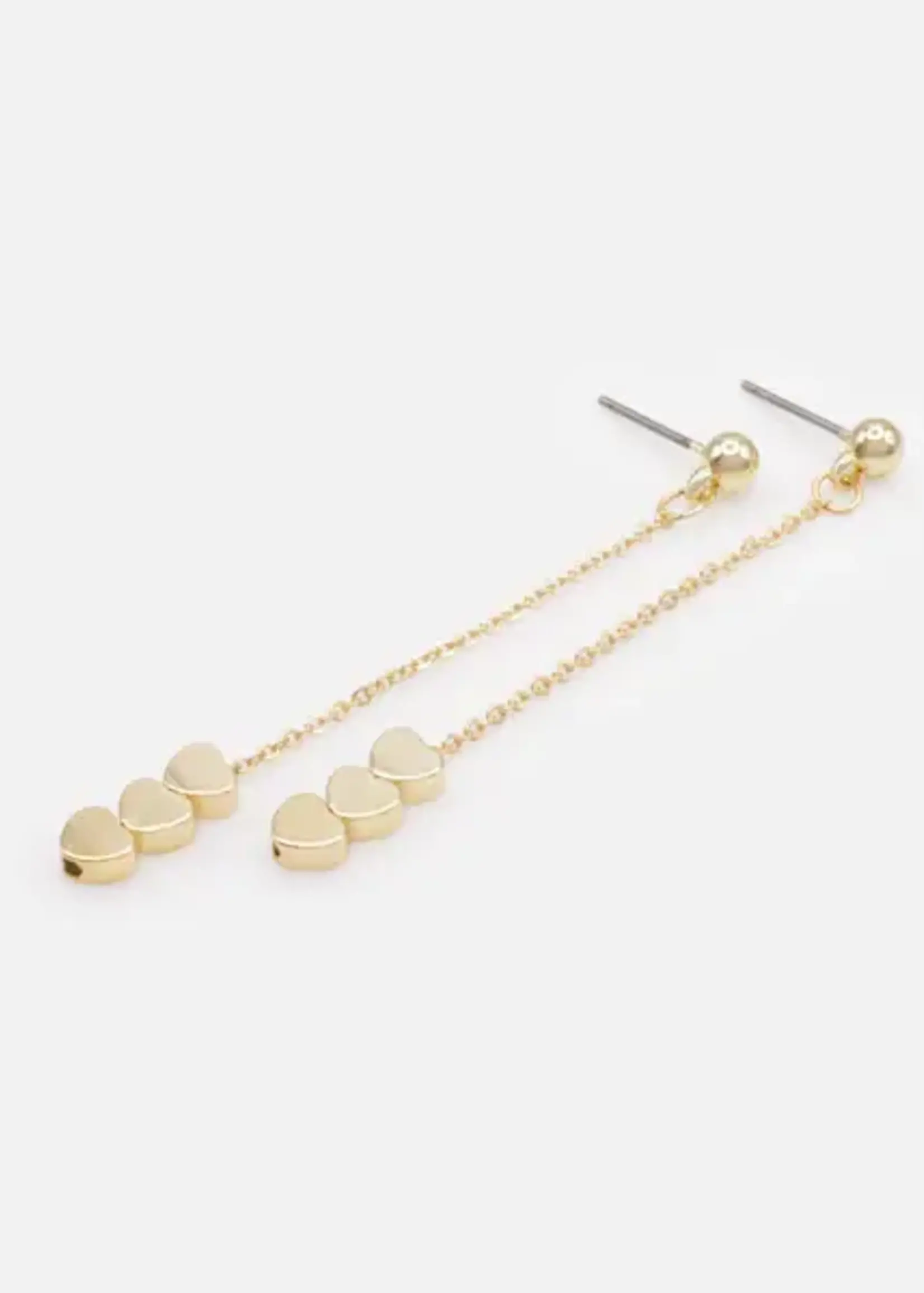 BIZOU BIZOU-BOUCLE OREILLE LONGUE COEURS-6397
