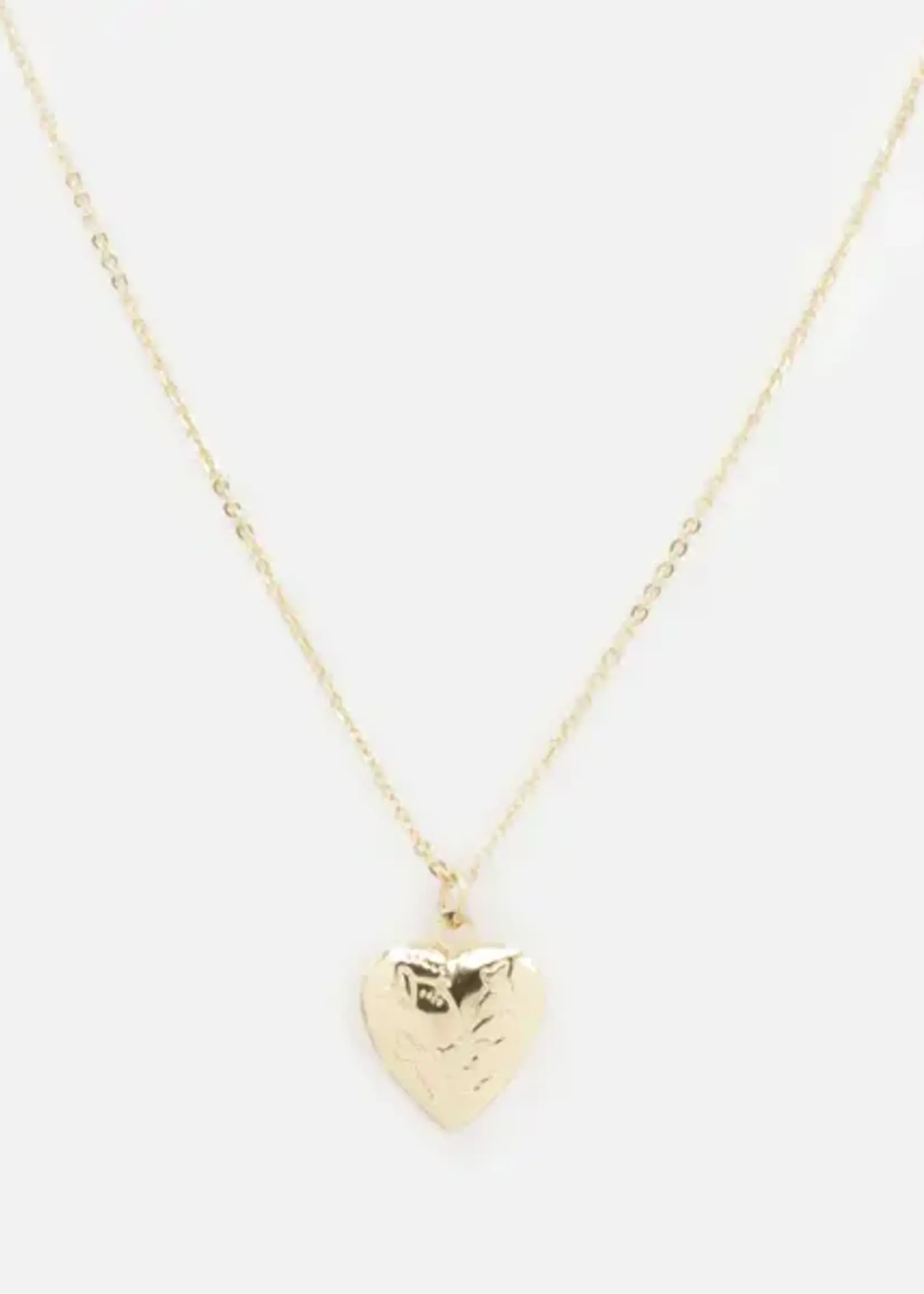 BIZOU BIZOU-COLLIER DORÉ MÉDAILLON COEUR-6533