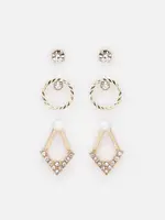 BIZOU BIZOU-TRIO BOUCLE OREILLE DORÉE-6229