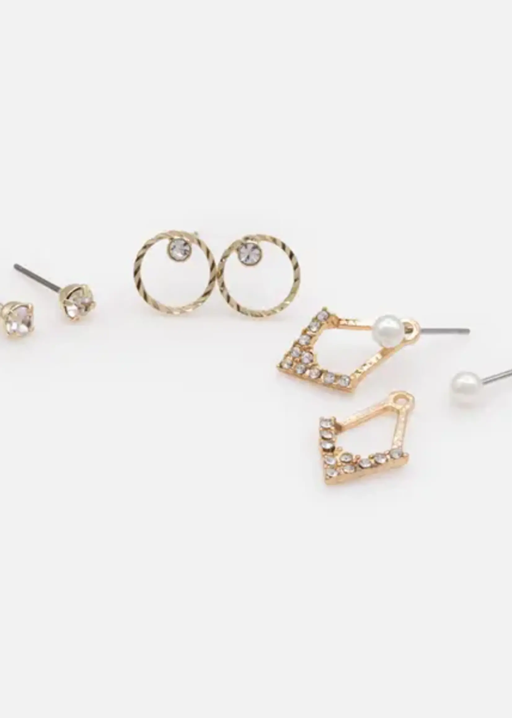 BIZOU BIZOU-TRIO BOUCLE OREILLE DORÉE-6229